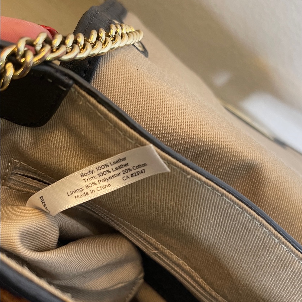Talbots Black and Leopard Print Crossbody Bag - Picture 9 of 10